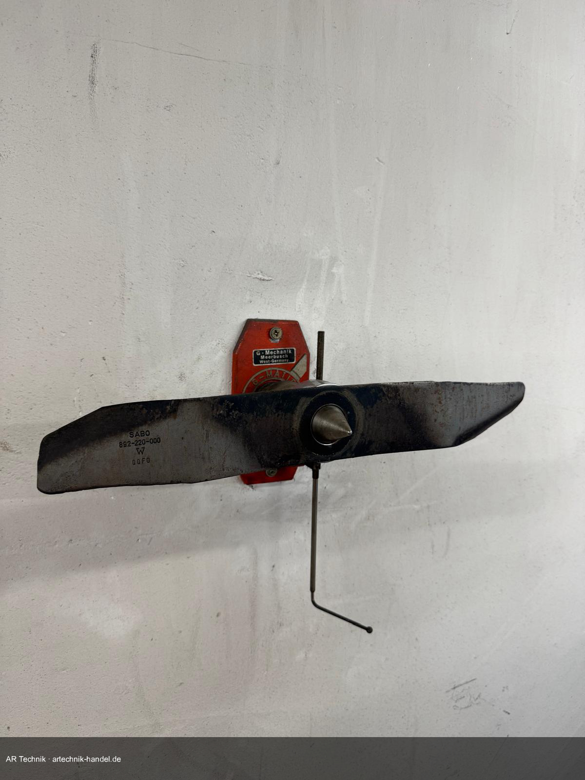 Messer auf Wuchtgerät – leichte Unwucht, Seite hängt minimal tiefer