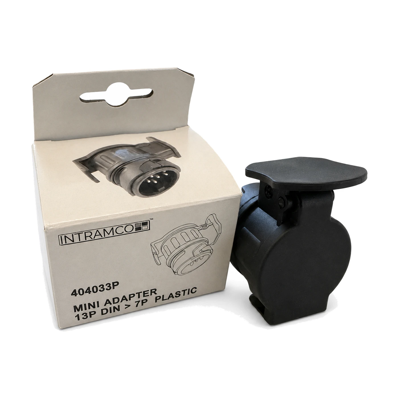 13 auf 7 Polig Adapter Anhänger Kurzadapter 12V PKW KFZ Anhängerstecker